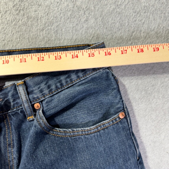 Levis Jeans Mens 34x30 Blue 527 Bootcut American Preppy Dark Wash Denim - Picture 3 of 8